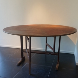 A Faux Wood Painted Swedish Dining Table To Sit 8 1870 in pine, Sweden, Falun area