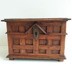 French Walnut Box With Secret Drawer 18th century in walnut, French 1720-1740