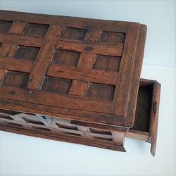 French Walnut Box With Secret Drawer 18th century in walnut, French 1720-1740
