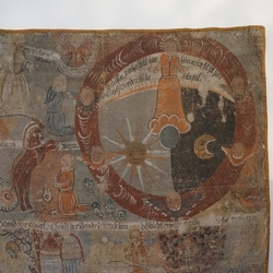 17th Cent. Swedish Canvas in linen, Sweden late 17th cent