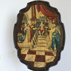 Dutch Painted Tilttop Table late 18th century in pine, Dutch, Ameland 1780