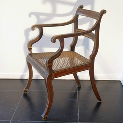 Set Of 8 Regency Simulated Rosewood Chairs regency in beech, England 1820-1830