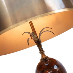 Maison Charles Table Lamp with cracked rasin egg.  