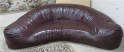 Sofa vintage en leather, France 1970